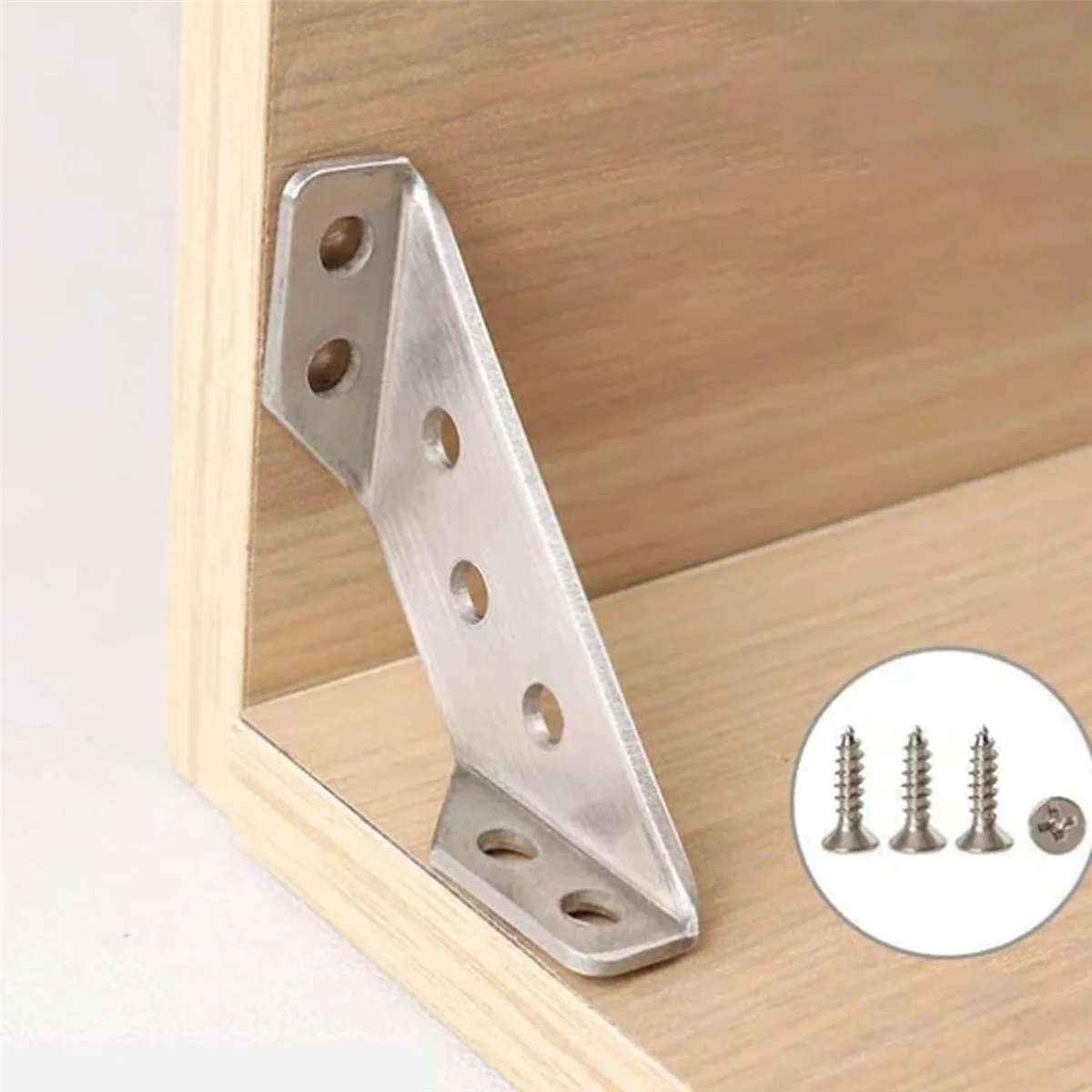 A04I Stainless Steel Furniture Corner Connector, 30Pcs Metal Angle Brackets for Wood Furniture with Nails Screwdriver
A04I Stainless Steel Furniture Corner Connector, 30Pcs Metal Angle Brackets for Wood Furniture with Nails Screwdriver