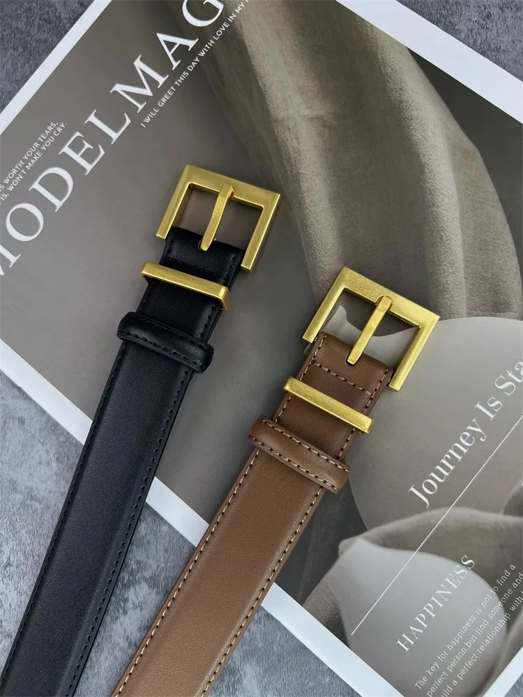 Women's Fashion Gold Buckle Genuine Leather Corset Female Cummerbund Coat Waistband Dress Decration Narrow Belt J1397
Women's Fashion Gold Buckle Genuine Leather Corset Female Cummerbund Coat Waistband Dress Decration Narrow Belt J1397