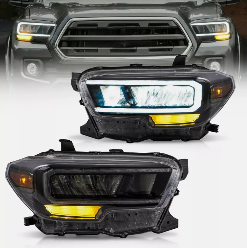 Светодиодная фара для Toyota Tacoma 2015-2023, автоматическая противотуманная фара DRL, стоп-сигнал поворота, Plug and Play
Светодиодная фара для Toyota Tacoma 2015-2023, автоматическая противотуманная фара DRL, стоп-сигнал поворота, Plug and Play
