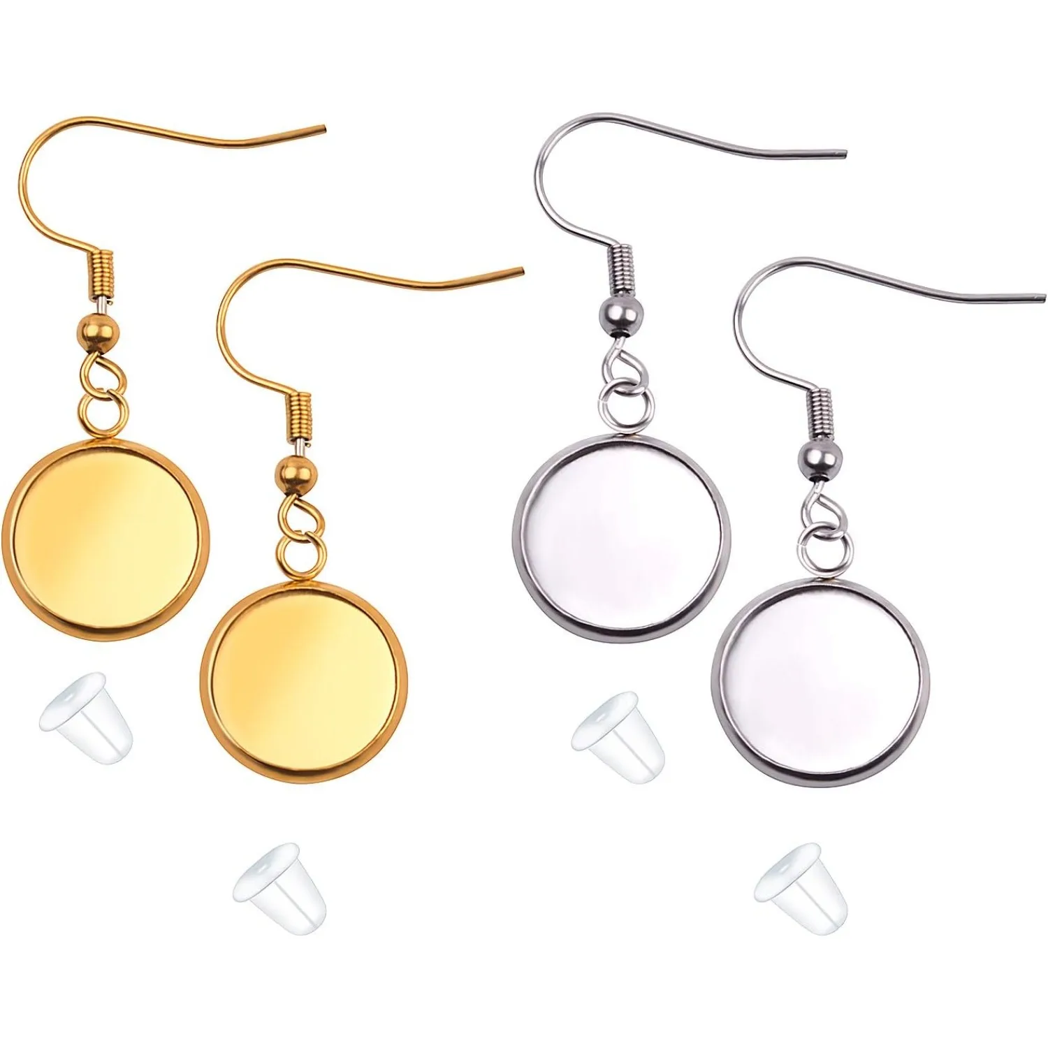 20 шт., заготовки для сережек из нержавеющей стали, проволочные крючки с резиновыми спинками, пригодные для лотков с кабошоном 12 мм
20 шт., заготовки для сережек из нержавеющей стали, проволочные крючки с резиновыми спинками, пригодные для лотков с кабошоном 12 мм