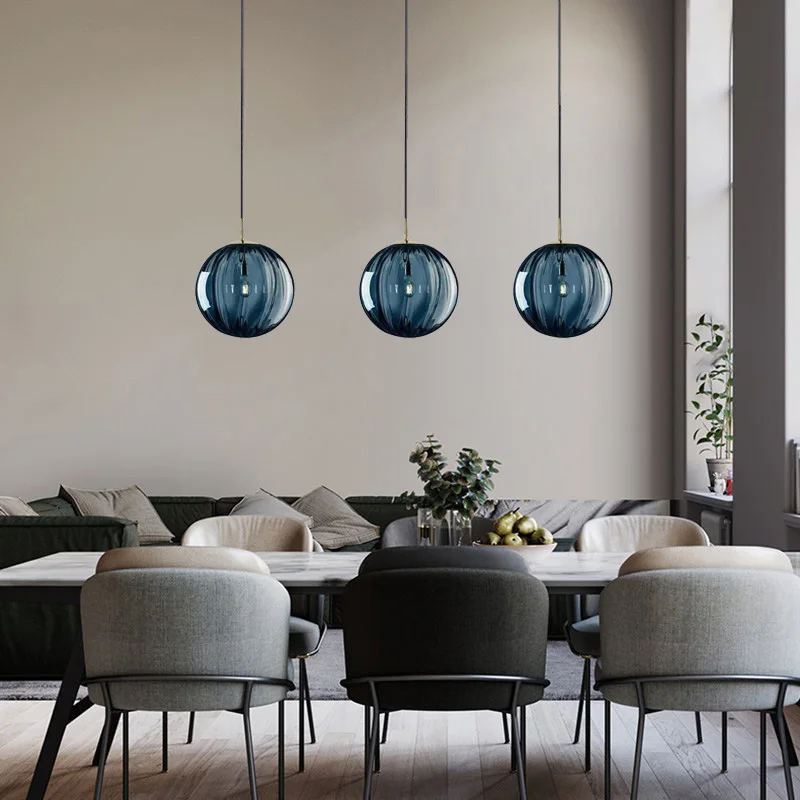 Kitchen Glass Lamp Bar Blue Pendant Light Dinning Room Ceiling Lights Bedroom Modern Chandelier Lighting 20cm Free Bulb
Kitchen Glass Lamp Bar Blue Pendant Light Dinning Room Ceiling Lights Bedroom Modern Chandelier Lighting 20cm Free Bulb