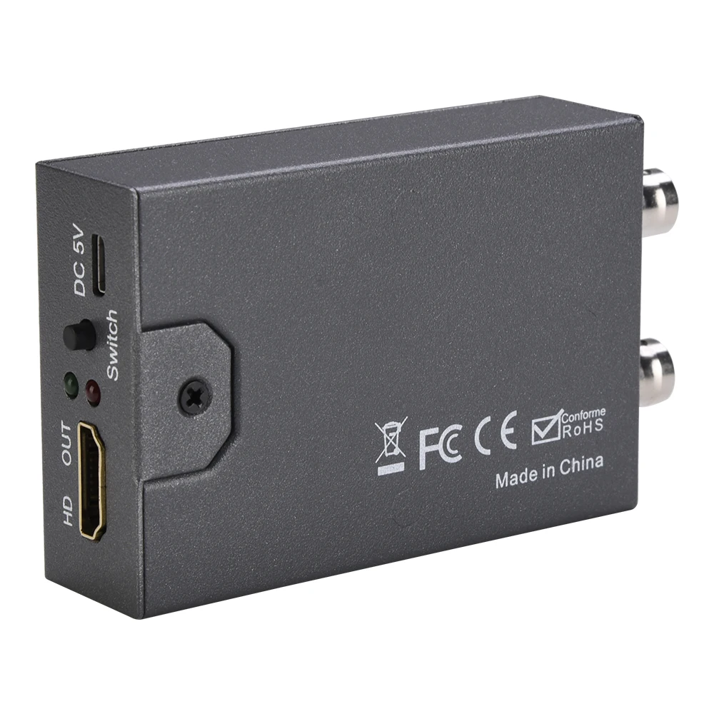 AHD/TVI/CVI/CVBS To HDMI-Compatible USB 5V/1A Converter 3MP/4MP/5MP/8MP Adapter 720P/1080P 60HZ Camera Signal Converter Full HD 
AHD/TVI/CVI/CVBS To HDMI-Compatible USB 5V/1A Converter 3MP/4MP/5MP/8MP Adapter 720P/1080P 60HZ Camera Signal Converter Full HD