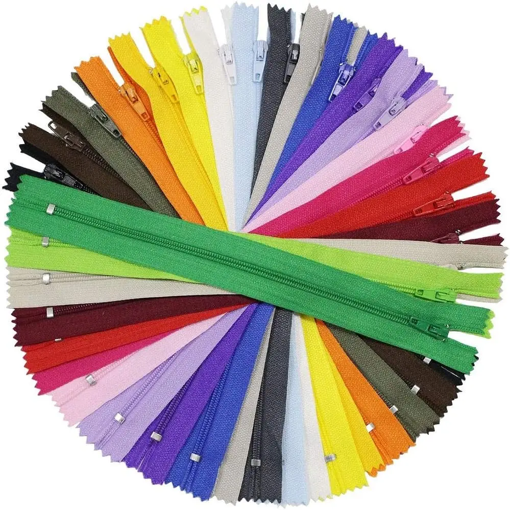 100 Pcs 9 Inch Nylon Coil Zippers for Sewing Crafts and Clothing Repair, 20 Colors
100 Pcs 9 Inch Nylon Coil Zippers for Sewing Crafts and Clothing Repair, 20 Colors