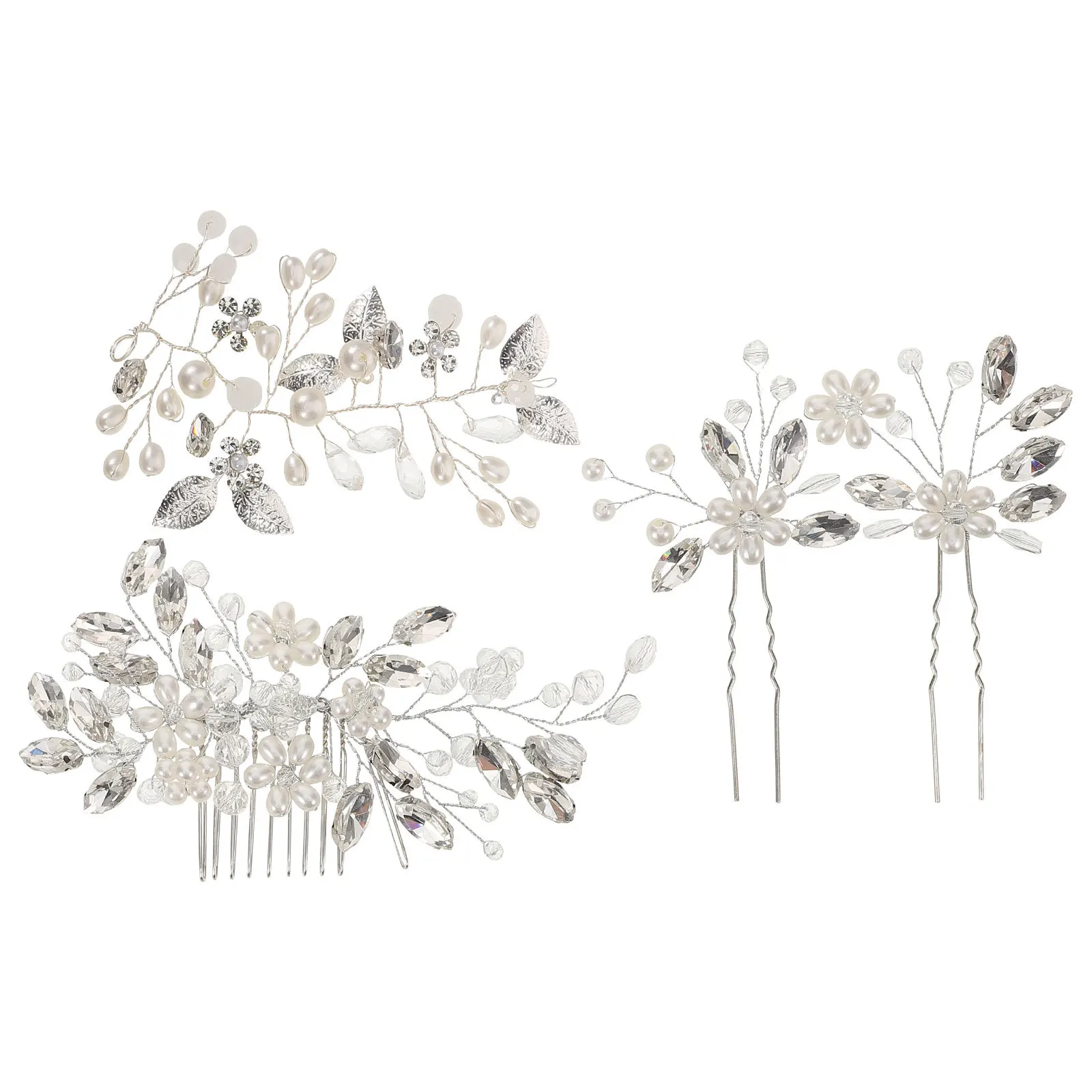 4pcs Pearl Crystal Hair Comb Set Hanfu Vintage Chinese Style Inserted Comb For Bride Women Girls Wedding Hairdressing Tool Bun
4pcs Pearl Crystal Hair Comb Set Hanfu Vintage Chinese Style Inserted Comb For Bride Women Girls Wedding Hairdressing Tool Bun