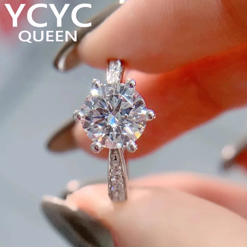12 3 4 5 6 Real Platinum PT950 Gold Ring Women Engagement Anniversary Wedding Ring Round Moissanite Diamond Ring Trendy
12 3 4 5 6 Real Platinum PT950 Gold Ring Women Engagement Anniversary Wedding Ring Round Moissanite Diamond Ring Trendy