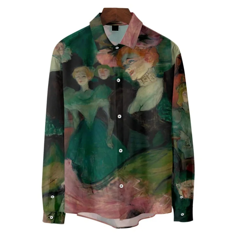 Spring Autumn Men Casual Top Turn-down-collar Shirts 2022 New Fashion Long Sleeve Shirts Printing Beach Party Clothing
Spring Autumn Men Casual Top Turn-down-collar Shirts 2022 New Fashion Long Sleeve Shirts Printing Beach Party Clothing