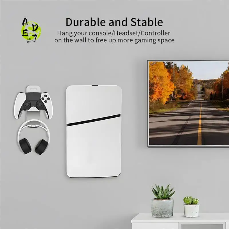 AED7-For PS5 Slim Console Wall Bracket Hanging Storage Bracket With Headphone Handle Storage Rack Storage Accessories
AED7-For PS5 Slim Console Wall Bracket Hanging Storage Bracket With Headphone Handle Storage Rack Storage Accessories