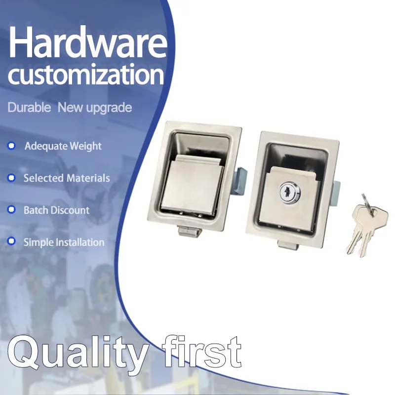 Stainless Steel Anti-Collision Plate Flat Lock Suitable For Industrial Equipment Chassis And Distribution Boxes
Stainless Steel Anti-Collision Plate Flat Lock Suitable For Industrial Equipment Chassis And Distribution Boxes