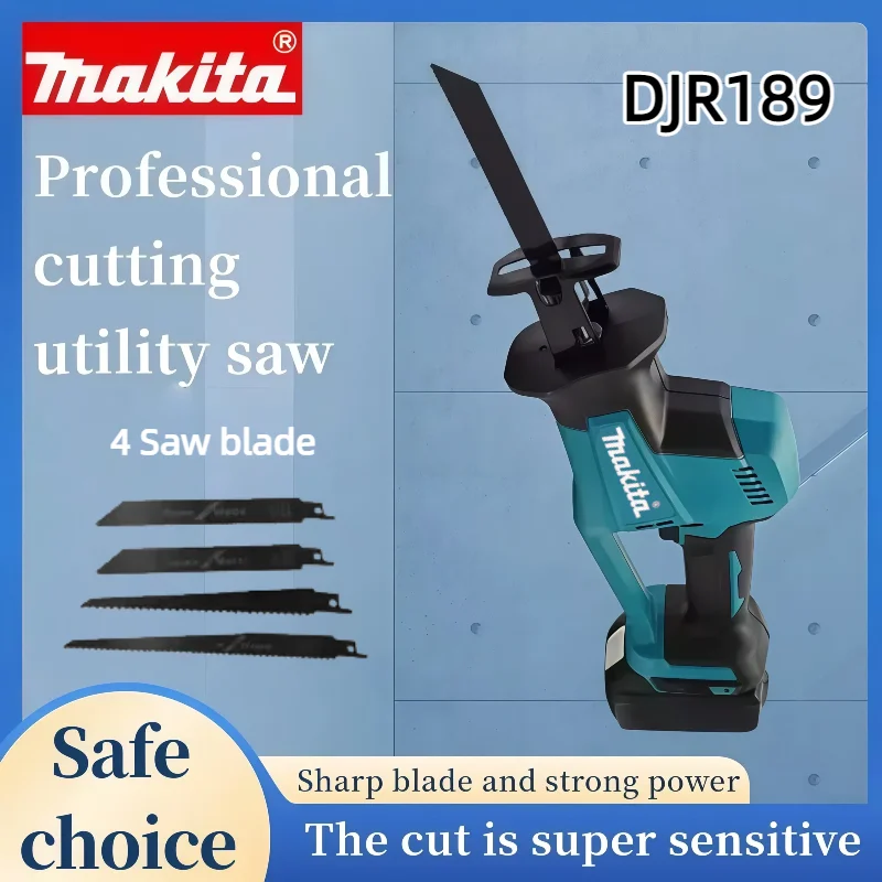 2025 Makita DJR189 18V Brushless Electric Reciprocating Saw Cordless Rechargeable Wood Metal Cutting Saw Portable Power Tool
2025 Makita DJR189 18V Brushless Electric Reciprocating Saw Cordless Rechargeable Wood Metal Cutting Saw Portable Power Tool