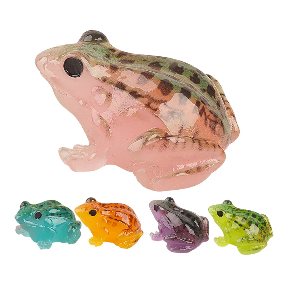 5 Pcs Mini Frog Figurines Pink Orange Blue Green Purple Resin Decorations for Garden House Flower Pot Landscape Office Home
5 Pcs Mini Frog Figurines Pink Orange Blue Green Purple Resin Decorations for Garden House Flower Pot Landscape Office Home