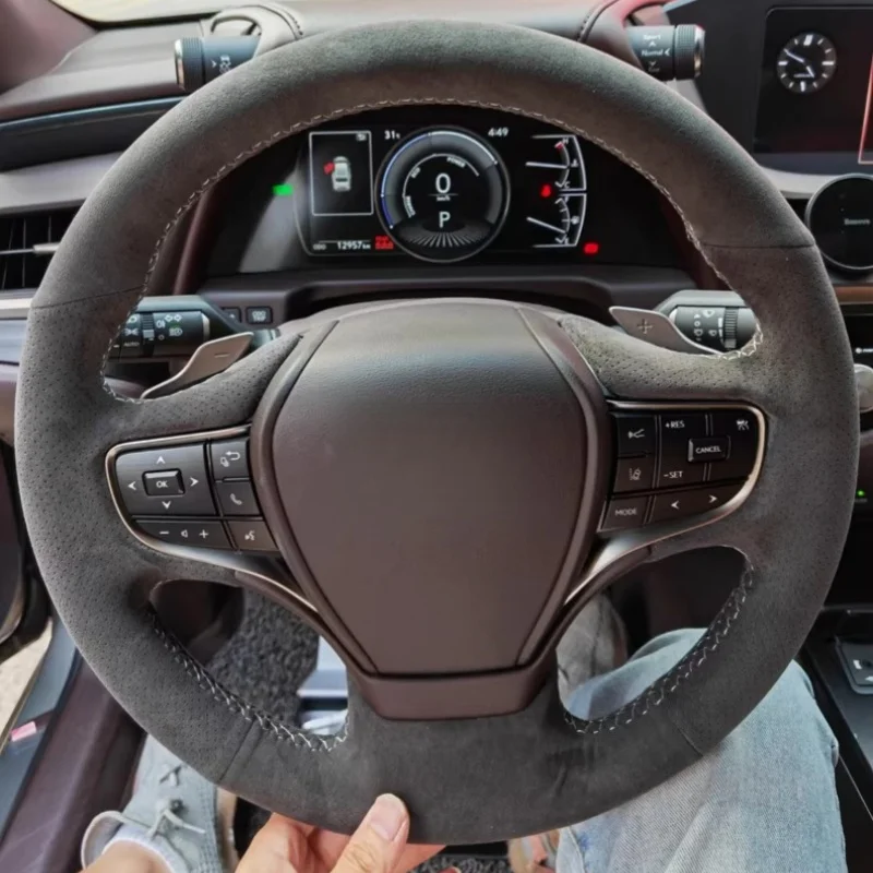 Hand-Sewn Suede Car Steering Wheel RX300 NX350h NX260 ES240 ES250 ES350 Accessories Steering Wheel Cover For Lexus ES200
Hand-Sewn Suede Car Steering Wheel RX300 NX350h NX260 ES240 ES250 ES350 Accessories Steering Wheel Cover For Lexus ES200