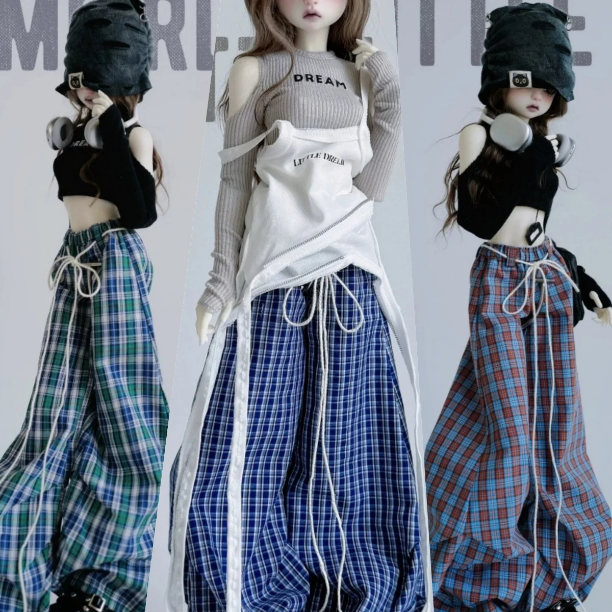 【30days Made】1/4 Female Doll's Clothing Accessories Casual Plaid Pants Ankle Drawstring Gathered Pants Fit Girl Action Body Toys
【30days Made】1/4 Female Doll's Clothing Accessories Casual Plaid Pants Ankle Drawstring Gathered Pants Fit Girl Action Body Toys