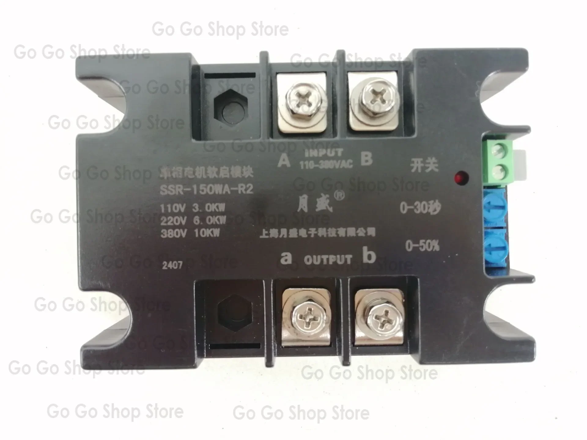 Single Phase SSR-200WA-R2(4KW) 4KW 220V Motor Soft Starter Soft Stop Function for Water Pump Belt Conveyor Blower
Single Phase SSR-200WA-R2(4KW) 4KW 220V Motor Soft Starter Soft Stop Function for Water Pump Belt Conveyor Blower