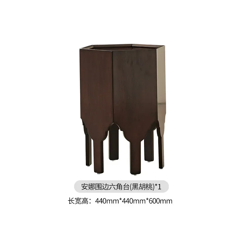 N American Retro Solid Wood Bedside Table Household Hexagonal Table Side Table 
N American Retro Solid Wood Bedside Table Household Hexagonal Table Side Table