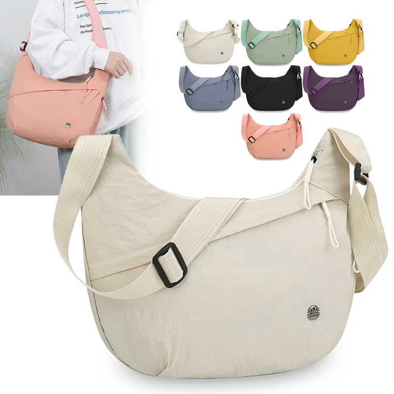 Waterproof Nylon Large Capacity Crossbody Bag Multi Pocket Lightweight Hobo Shoulder Bag for Women Traveling Work Commuting
Waterproof Nylon Large Capacity Crossbody Bag Multi Pocket Lightweight Hobo Shoulder Bag for Women Traveling Work Commuting