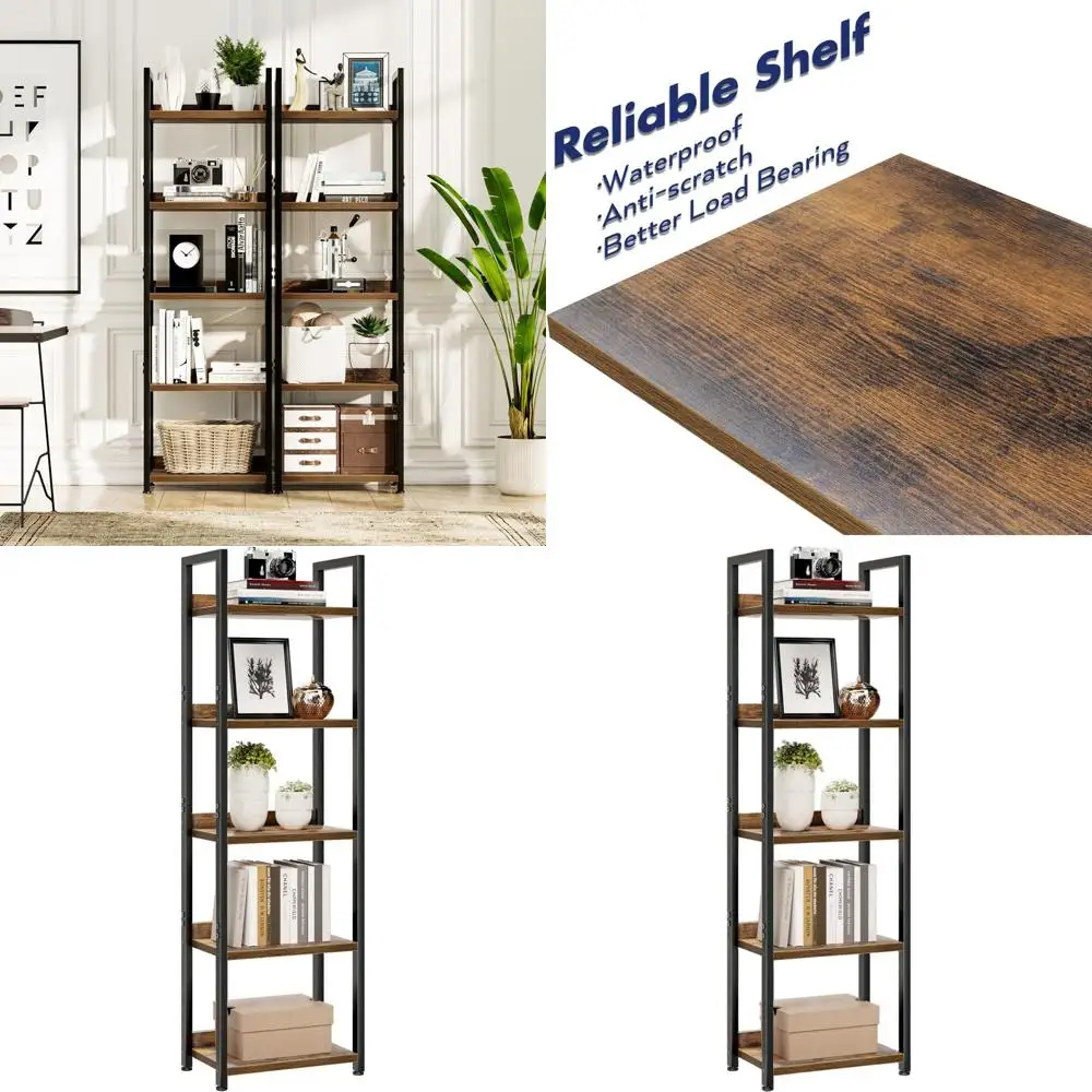 5-ярусный винтажный книжный шкаф, органайзер для хранения в домашнем офисе, отдельно стоящая полка для спальни, гостиной и офиса
5-ярусный винтажный книжный шкаф, органайзер для хранения в домашнем офисе, отдельно стоящая полка для спальни, гостиной и офиса