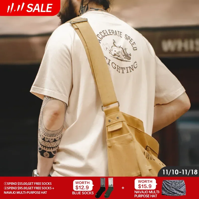 Maden 2024 New American Retro Motorcycle Graffiti Print Short Sleeve T-shirt Pocket Pure Cotton Small Tee Men's Summer Tops
Maden 2024 New American Retro Motorcycle Graffiti Print Short Sleeve T-shirt Pocket Pure Cotton Small Tee Men's Summer Tops