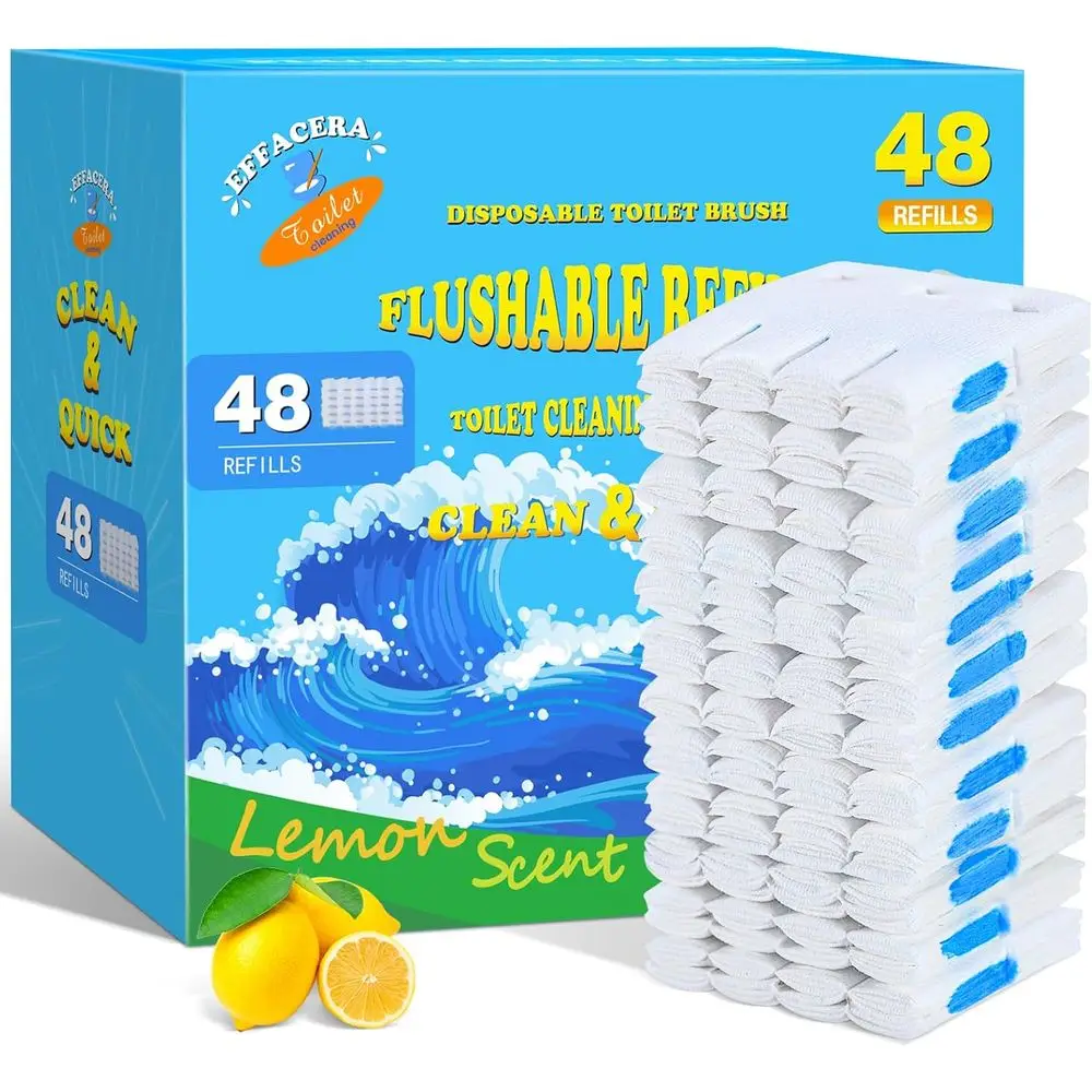 48-Count Refillable Toilet Paper Rolls, Disposable Bulk Bathroom Tissue, Reusable Toilet Brush Refill Pads, Accessories for Toil
48-Count Refillable Toilet Paper Rolls, Disposable Bulk Bathroom Tissue, Reusable Toilet Brush Refill Pads, Accessories for Toil