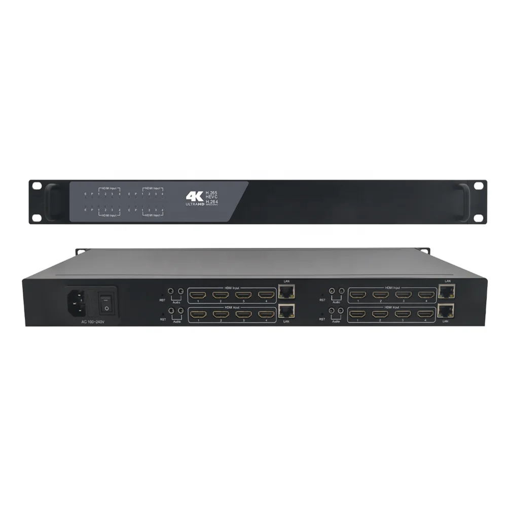 4 8 16 24 Channels H264 H265 H.265 CATV Headend HD MI IP Live Streaming Video Encoder For Digital Cable TV Broadcasting
4 8 16 24 Channels H264 H265 H.265 CATV Headend HD MI IP Live Streaming Video Encoder For Digital Cable TV Broadcasting