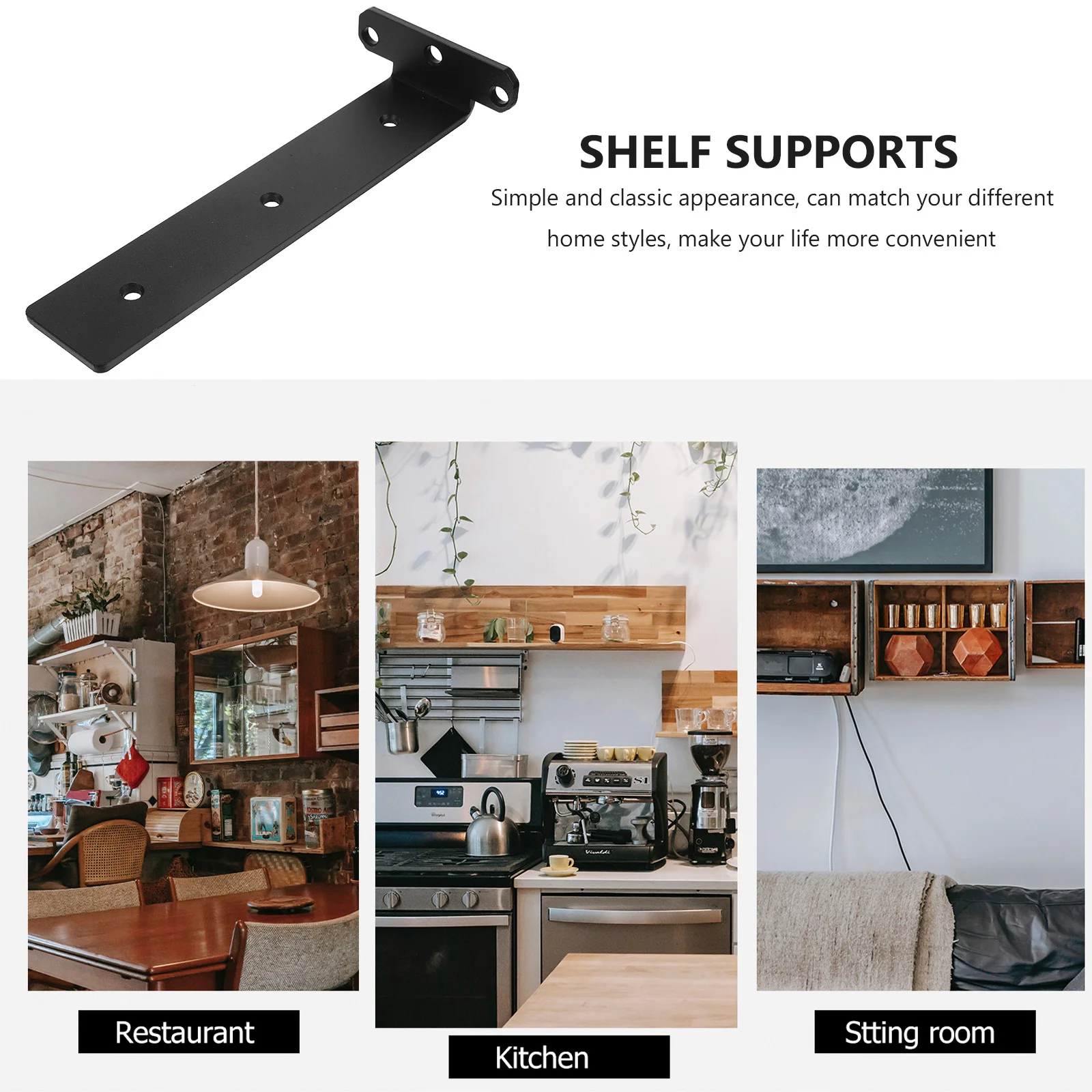 2pcs Heavy Duty Wall Shelf Brackets Floating Shelves Holder Black Steel Triangle Support Strong Capacity Easy Install Hardware
2pcs Heavy Duty Wall Shelf Brackets Floating Shelves Holder Black Steel Triangle Support Strong Capacity Easy Install Hardware