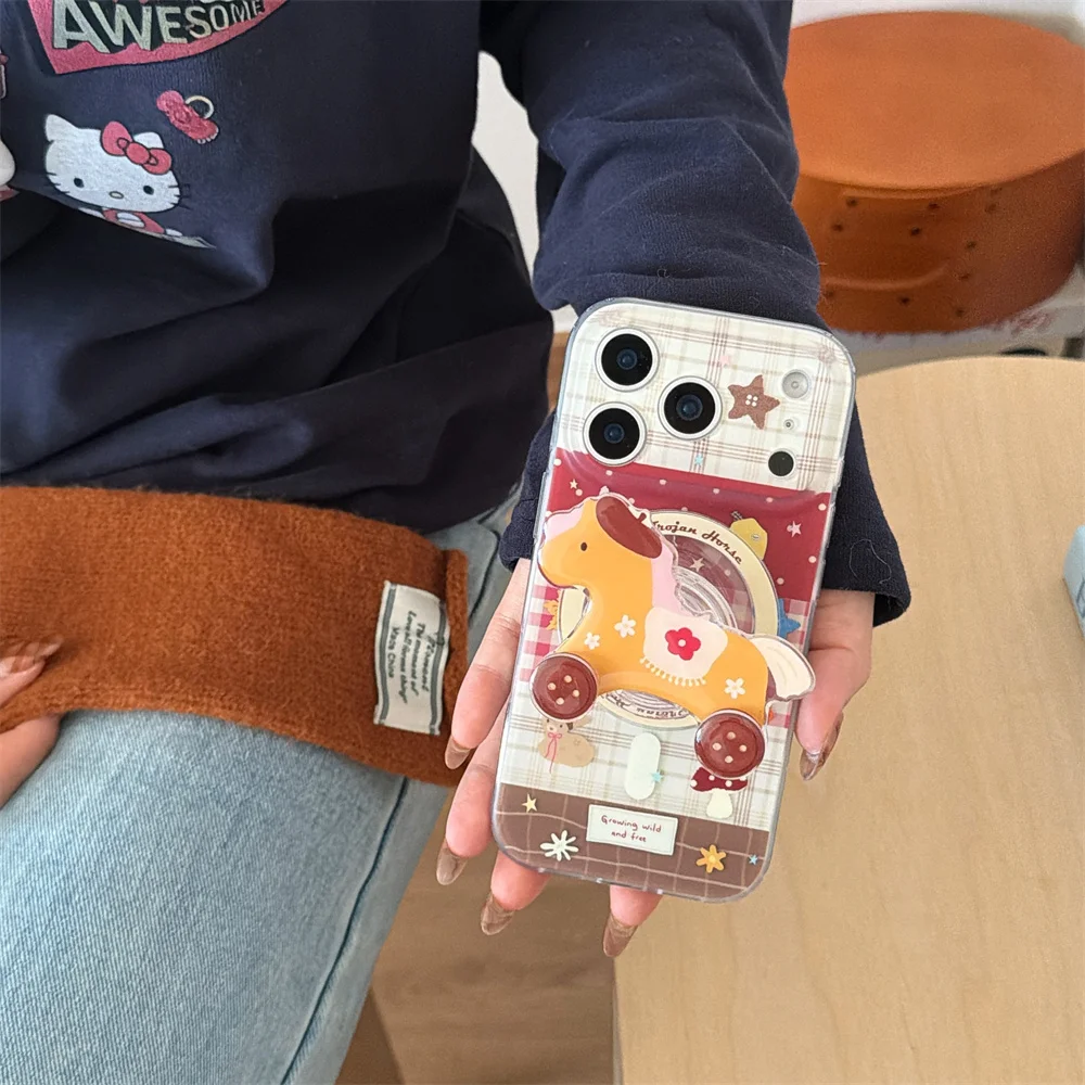 INS Plaid Cute Deer Magnetic Phone Case for iPhone 17 Pro 15 14 13 16 Pro Max Cover with Magsafe Bracket Cartoon Fundas 17 Cases
INS Plaid Cute Deer Magnetic Phone Case for iPhone 17 Pro 15 14 13 16 Pro Max Cover with Magsafe Bracket Cartoon Fundas 17 Cases