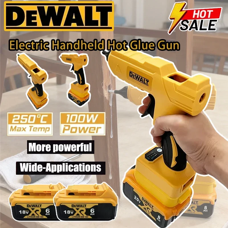 Аккумуляторный ручной клеевой пистолет Dewalt для ремонта и DIY, термопистолет для сварки, с насадкой против ожогов, для аккумуляторов Dewalt
Аккумуляторный ручной клеевой пистолет Dewalt для ремонта и DIY, термопистолет для сварки, с насадкой против ожогов, для аккумуляторов Dewalt
