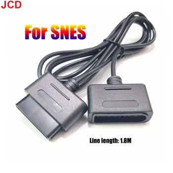 JCD 게임 컨트롤러 익스텐션 케이블, SNES 컨트롤러용 데이터 코드, 슈퍼 SNES 컨트롤러용 익스텐션 케이블, 1.8m, 1 개