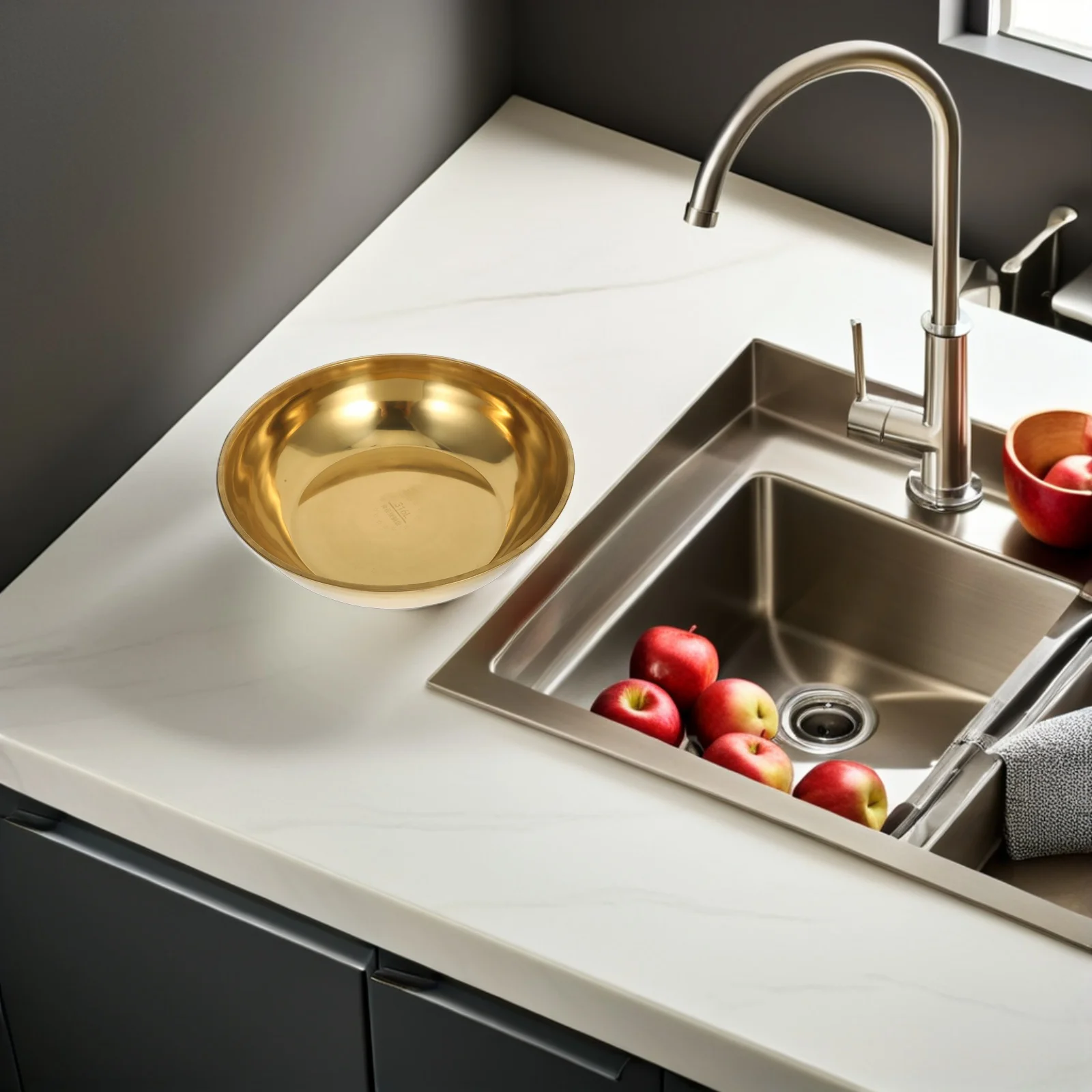 32cm Stainless Steel Wash Basin Heavy Duty Kitchen Sink Bowl for Vegetable Fruit Washing Dough Mixing Salad Prep
32cm Stainless Steel Wash Basin Heavy Duty Kitchen Sink Bowl for Vegetable Fruit Washing Dough Mixing Salad Prep