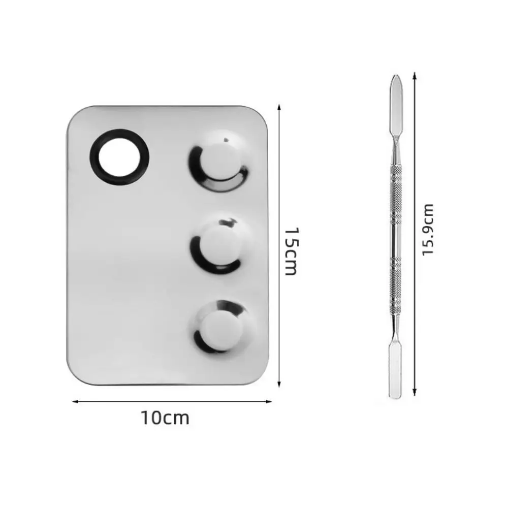 Beauty Steel Cosmetic Palette Spatula Multifunctional Stainless Steel Makeup Plate Tray Silver Foundation Eye Shadow Mixing Tool
Beauty Steel Cosmetic Palette Spatula Multifunctional Stainless Steel Makeup Plate Tray Silver Foundation Eye Shadow Mixing Tool