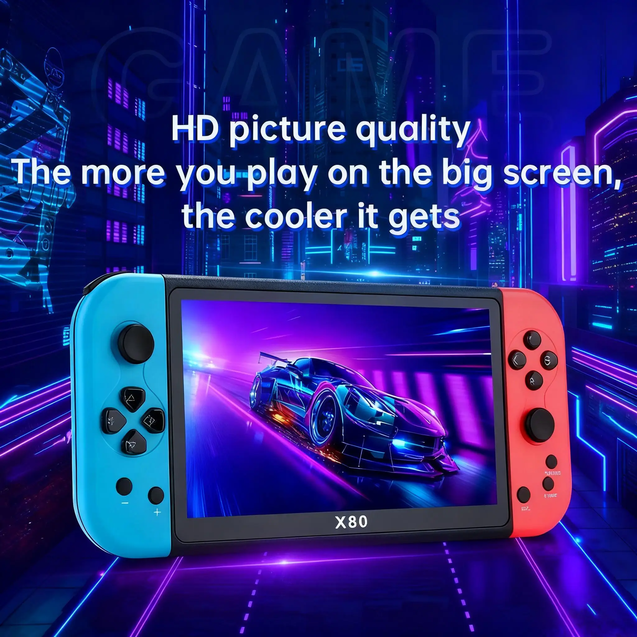 X80 Ретро портативная игровая консоль с 7-дюймовым экраном HD TV Портативный игровой плеер Встроенный 64 ГБ 10000 игр 10 симуляторов для PS/PS1/MAME
X80 Ретро портативная игровая консоль с 7-дюймовым экраном HD TV Портативный игровой плеер Встроенный 64 ГБ 10000 игр 10 симуляторов для PS/PS1/MAME