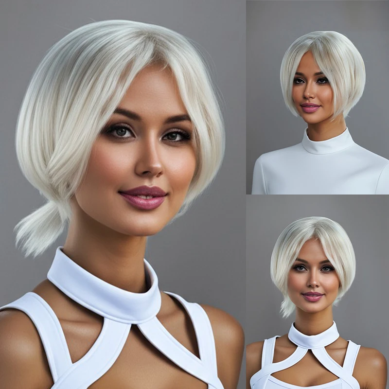 Synthetic a 12-Inch Elegant Short Women's Wig The Rose Hair Net of the Wig Is Light and Breathable, Suitable for Daily Wear
Synthetic a 12-Inch Elegant Short Women's Wig The Rose Hair Net of the Wig Is Light and Breathable, Suitable for Daily Wear