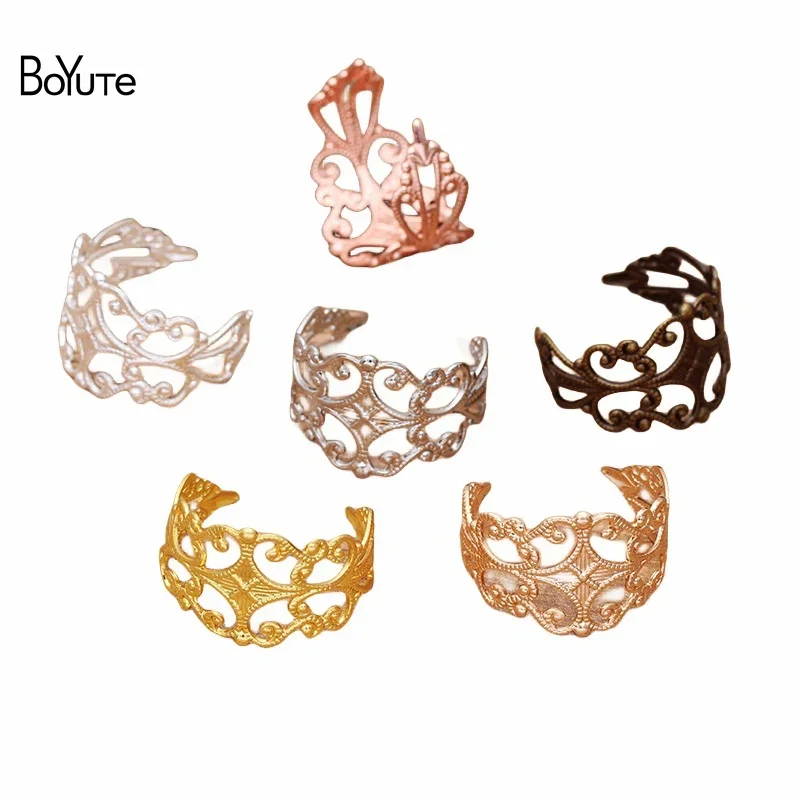 BoYuTe (50 Pieces/Lot) 18*15MM Metal Brass Filigree Ring Base Adjustable Ring Setting Diy Hand Made Jewelry Accessories
BoYuTe (50 Pieces/Lot) 18*15MM Metal Brass Filigree Ring Base Adjustable Ring Setting Diy Hand Made Jewelry Accessories