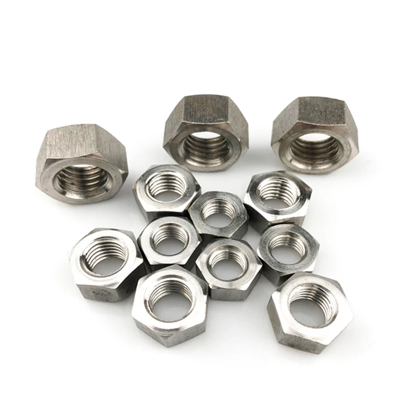 10pcs Titanium Alloy TC4 External Hex Nut Anti-Corrosion Anti-Rust Fastening for M2-M16 Sizes
10pcs Titanium Alloy TC4 External Hex Nut Anti-Corrosion Anti-Rust Fastening for M2-M16 Sizes