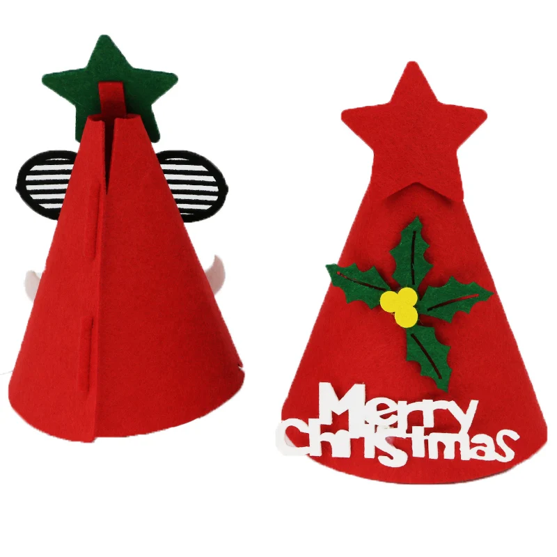 (1 Pcs/bag) 17*12cm Christmas Cartoon Party Hat Holiday Decoration Non-woven Felt Hat DIY Handmade
(1 Pcs/bag) 17*12cm Christmas Cartoon Party Hat Holiday Decoration Non-woven Felt Hat DIY Handmade
