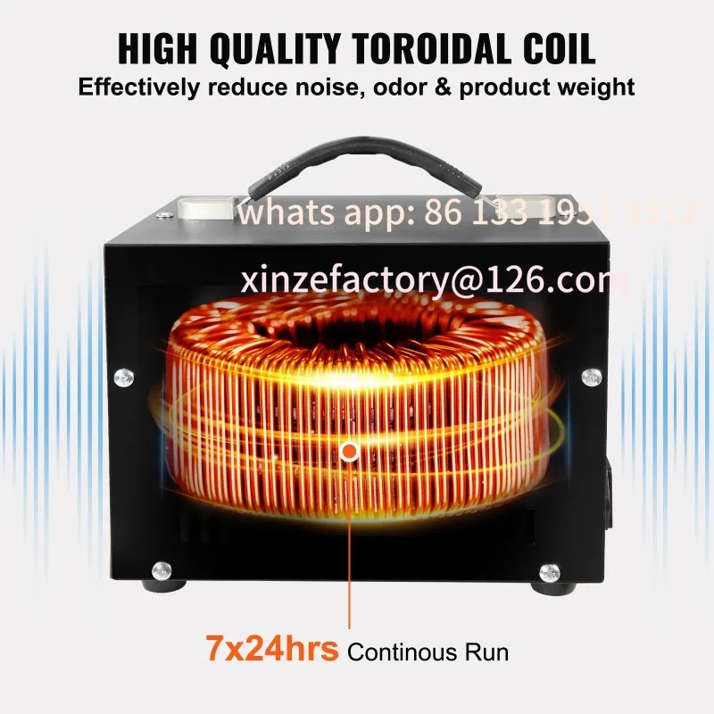 Настраиваемый трансформатор преобразователя напряжения SucceBuy 2000 ВА/3000 ВА/5000 ВА Сверхмощный повышающий/понижающий трансформатор с розеткой США и ЕС 5
Настраиваемый трансформатор преобразователя напряжения SucceBuy 2000 ВА/3000 ВА/5000 ВА Сверхмощный повышающий/понижающий трансформатор с розеткой США и ЕС 5