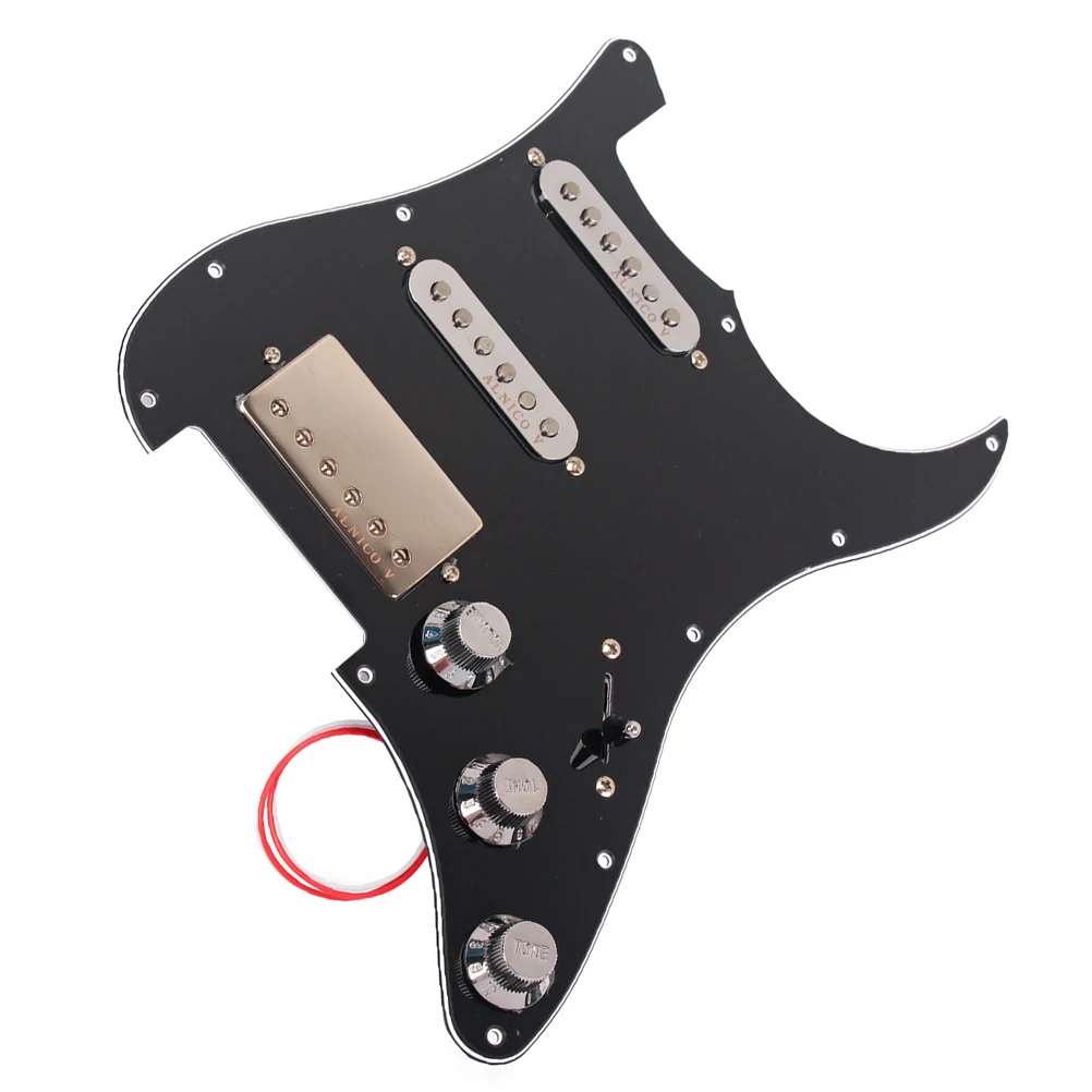 3-ply Pickguard Guard Plate with Pickup Guitar Protector Board Pickup Humbuckers for Electric Guitar (Black)
3-ply Pickguard Guard Plate with Pickup Guitar Protector Board Pickup Humbuckers for Electric Guitar (Black)
