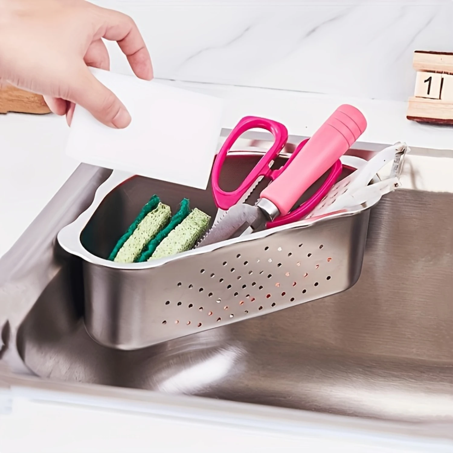 Stainless Steel Sink Strainer Basket, Triangular Drain Shelf, Food Grade 304 Kitchen Leftover Filter, Durable Sink Drain Rack F
Stainless Steel Sink Strainer Basket, Triangular Drain Shelf, Food Grade 304 Kitchen Leftover Filter, Durable Sink Drain Rack F