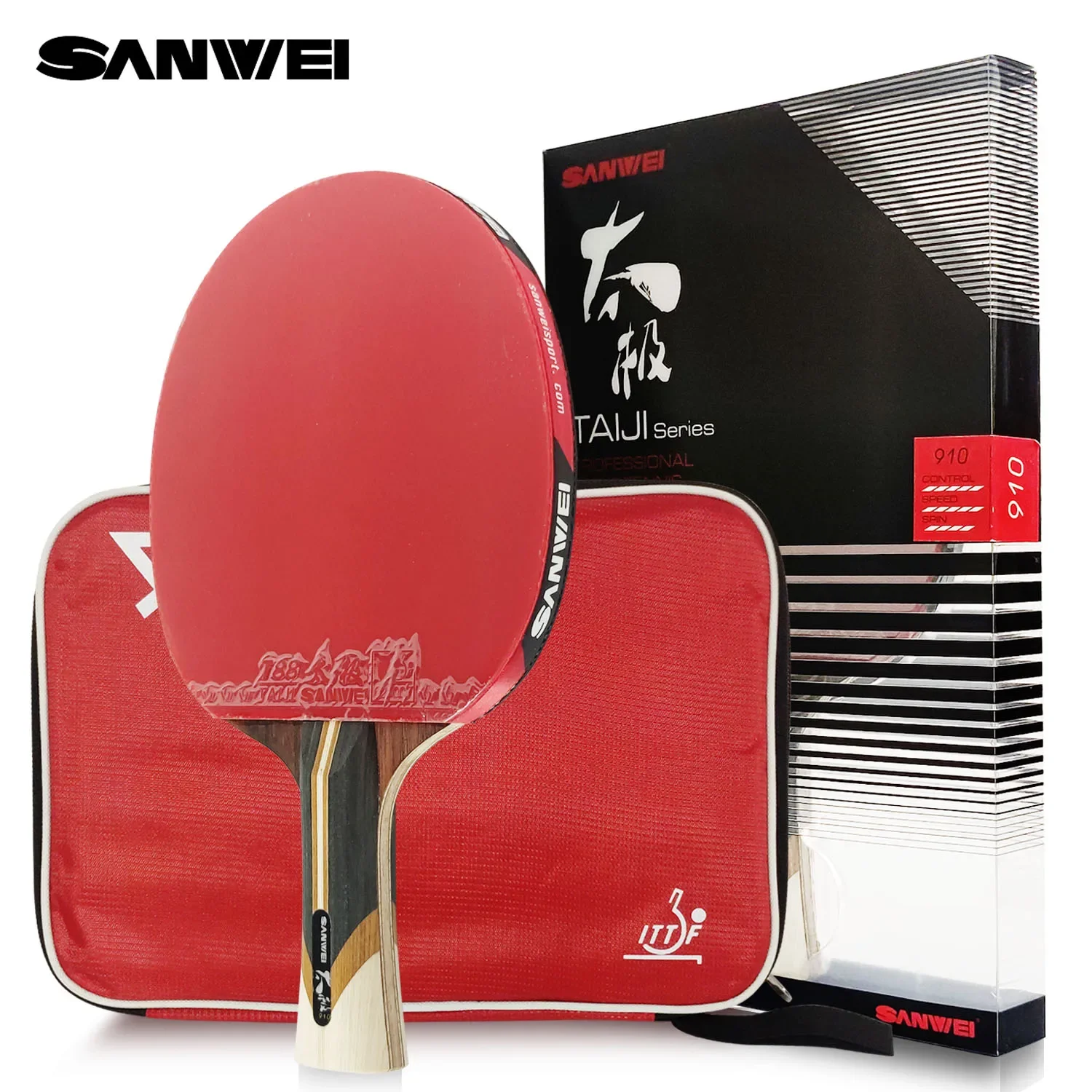 SANWEI Taiji 7 8 9 Star Table Tennis Racket Professional Wood Carbon Offensive Ping Pong Racket Sticky Rubber Quick Attack
SANWEI Taiji 7 8 9 Star Table Tennis Racket Professional Wood Carbon Offensive Ping Pong Racket Sticky Rubber Quick Attack