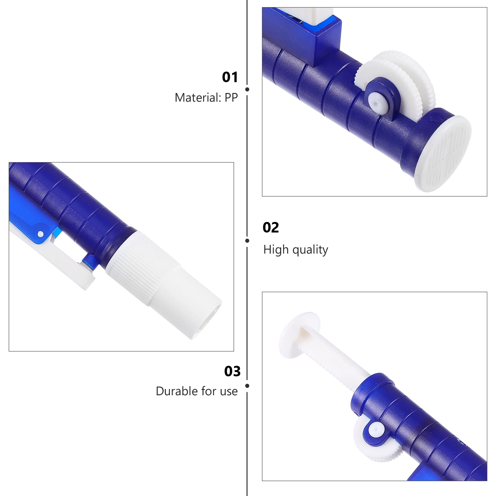 Pipette Pump Bulb Pipeline Liquid Extractor PP Labs Tool Plastic Laboratory Instrument
Pipette Pump Bulb Pipeline Liquid Extractor PP Labs Tool Plastic Laboratory Instrument