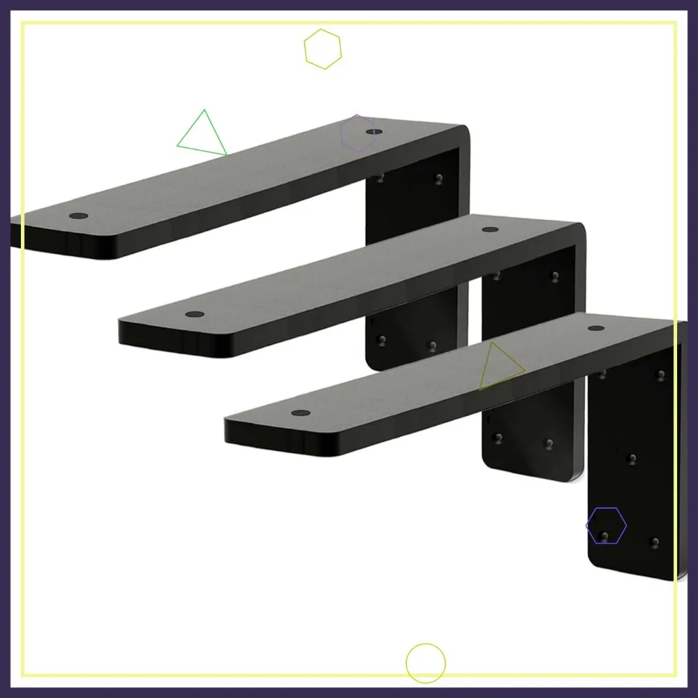 Heavy Duty Countertop Support Bracket 16 Inch 3 Pack, 3/8" Thick L Shape Shelf Bracket for Granite Quartz Wood Laminate
Heavy Duty Countertop Support Bracket 16 Inch 3 Pack, 3/8" Thick L Shape Shelf Bracket for Granite Quartz Wood Laminate