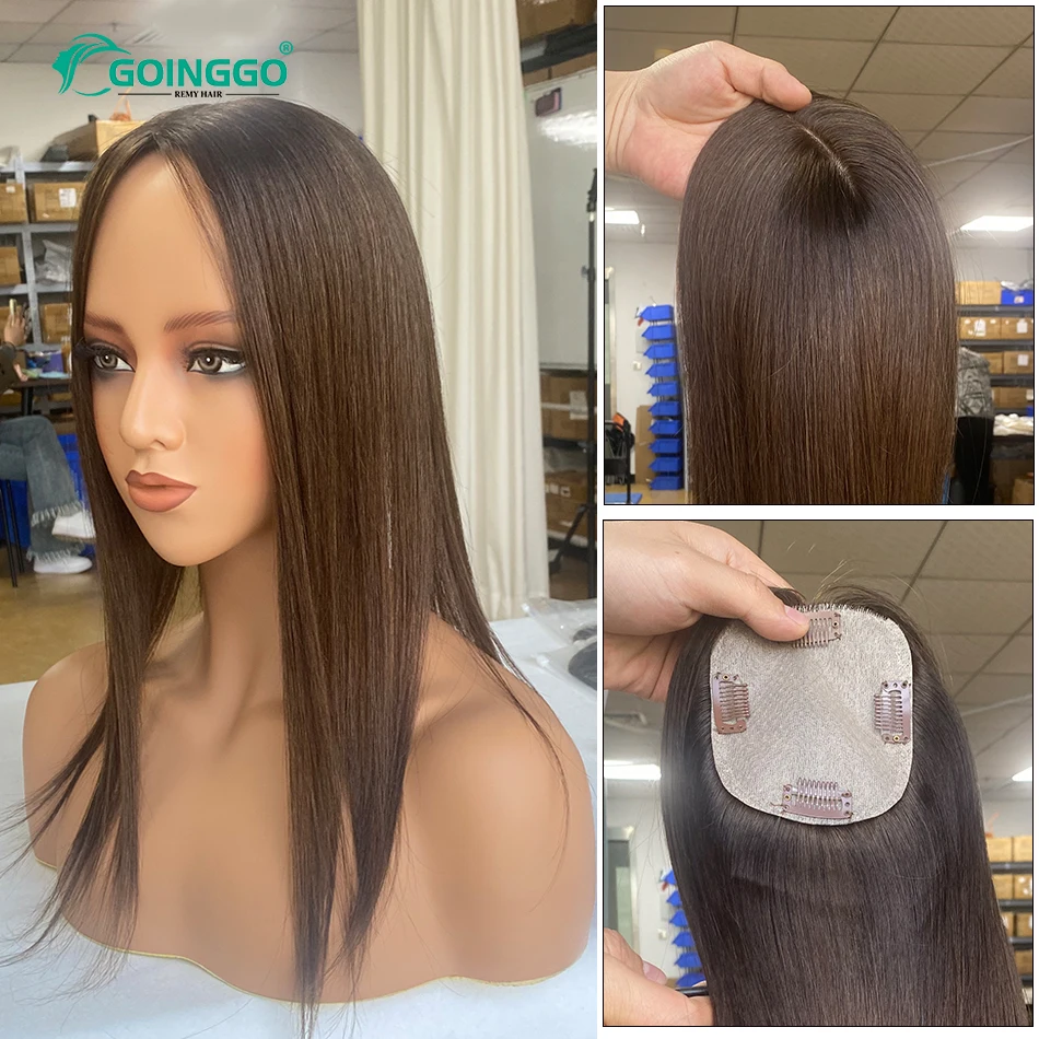 10x12cm Human Hair Topper with Silk Base 40cm Straight Clip in Hairpiece for Women Natural Scalp Simulation Thinning Hair Toupee
10x12cm Human Hair Topper with Silk Base 40cm Straight Clip in Hairpiece for Women Natural Scalp Simulation Thinning Hair Toupee