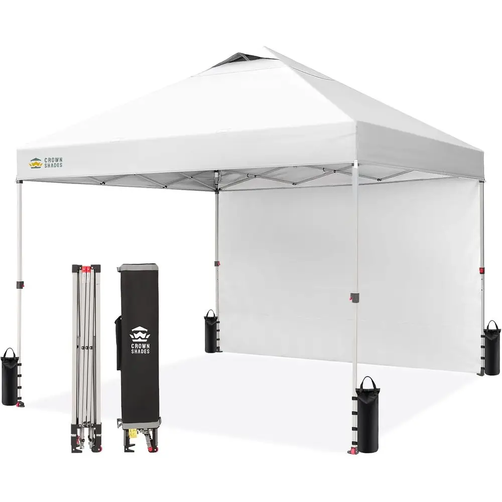 10x10 Pop Up Canopy with 1 Side Wall - Beach Tent with One Push Setup - Outdoor Sun Shade for Events, Parties, Camping - Gazebo
10x10 Pop Up Canopy with 1 Side Wall - Beach Tent with One Push Setup - Outdoor Sun Shade for Events, Parties, Camping - Gazebo