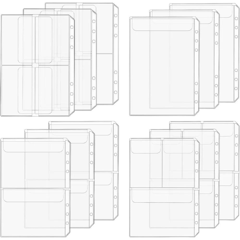 A5 Binder Inserts, 12 Pack 6-Hole Pockets, Waterproof and Clear for Binders
A5 Binder Inserts, 12 Pack 6-Hole Pockets, Waterproof and Clear for Binders