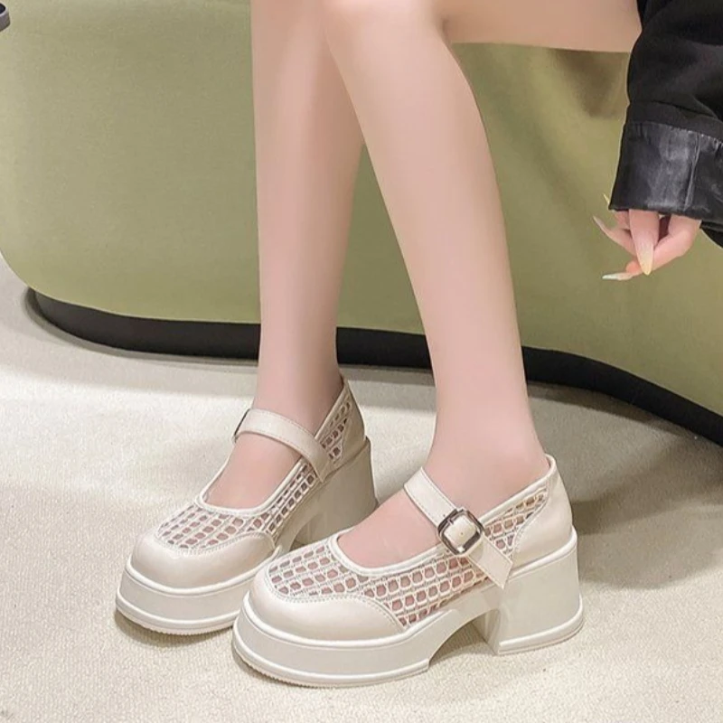 2026 New Women's Platform Sandals Mesh Hollow Out Chunky Heel Mary Janes Single Strap Buckle Closure
2026 New Women's Platform Sandals Mesh Hollow Out Chunky Heel Mary Janes Single Strap Buckle Closure