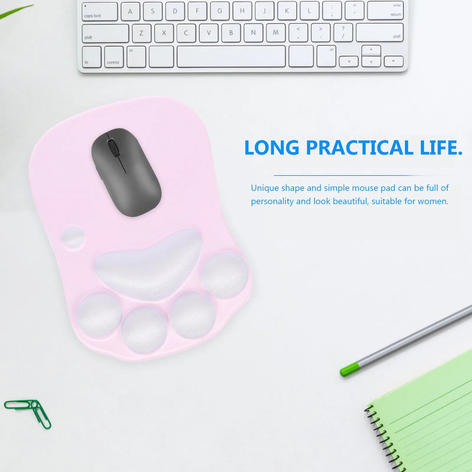 Cat Paw Shape Silicone Wrist Support Mouse Pad Ergonomic Anti Slip Mousepad with Wrist Rest for Office Home Computer Laptop
Cat Paw Shape Silicone Wrist Support Mouse Pad Ergonomic Anti Slip Mousepad with Wrist Rest for Office Home Computer Laptop