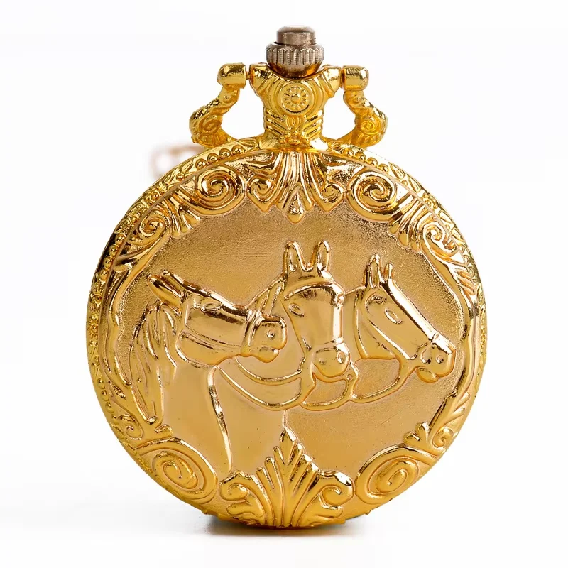 1044 Bronze Horse Quartz Pocke Watch Running Pattern Gold Hollow Necklace Pendant Vintage Chinese Animal
1044 Bronze Horse Quartz Pocke Watch Running Pattern Gold Hollow Necklace Pendant Vintage Chinese Animal