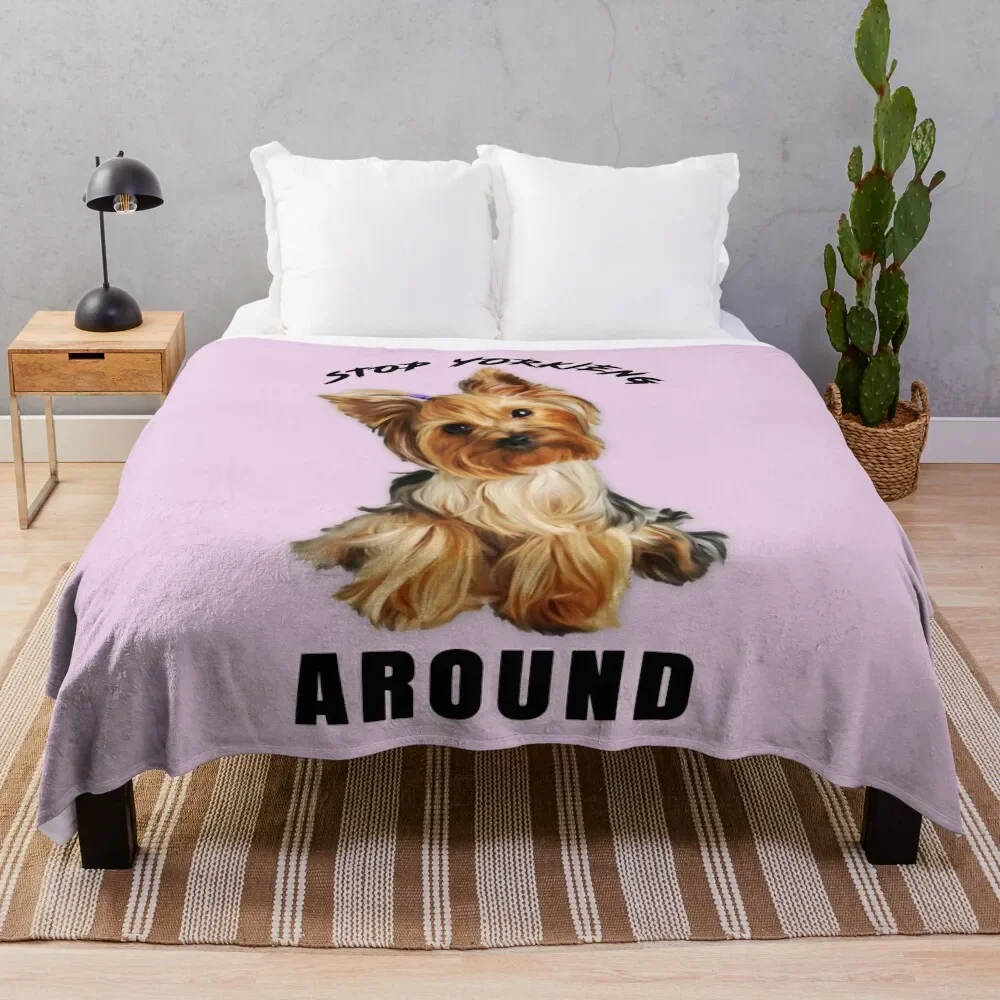 Yorkie Merchandise Throw Blanket Warm Accent Blanket for Living Room Decoration
Yorkie Merchandise Throw Blanket Warm Accent Blanket for Living Room Decoration