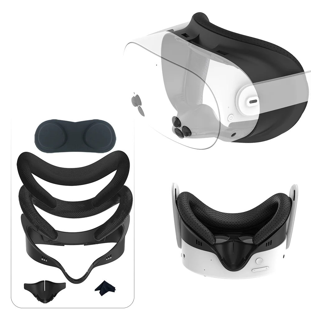 Набор чехлов для глаз, для декорации 3D VR, губчатая подкладка для подушек, защитный чехол для глаз для Quest 3S VR, стекло
Набор чехлов для глаз, для декорации 3D VR, губчатая подкладка для подушек, защитный чехол для глаз для Quest 3S VR, стекло