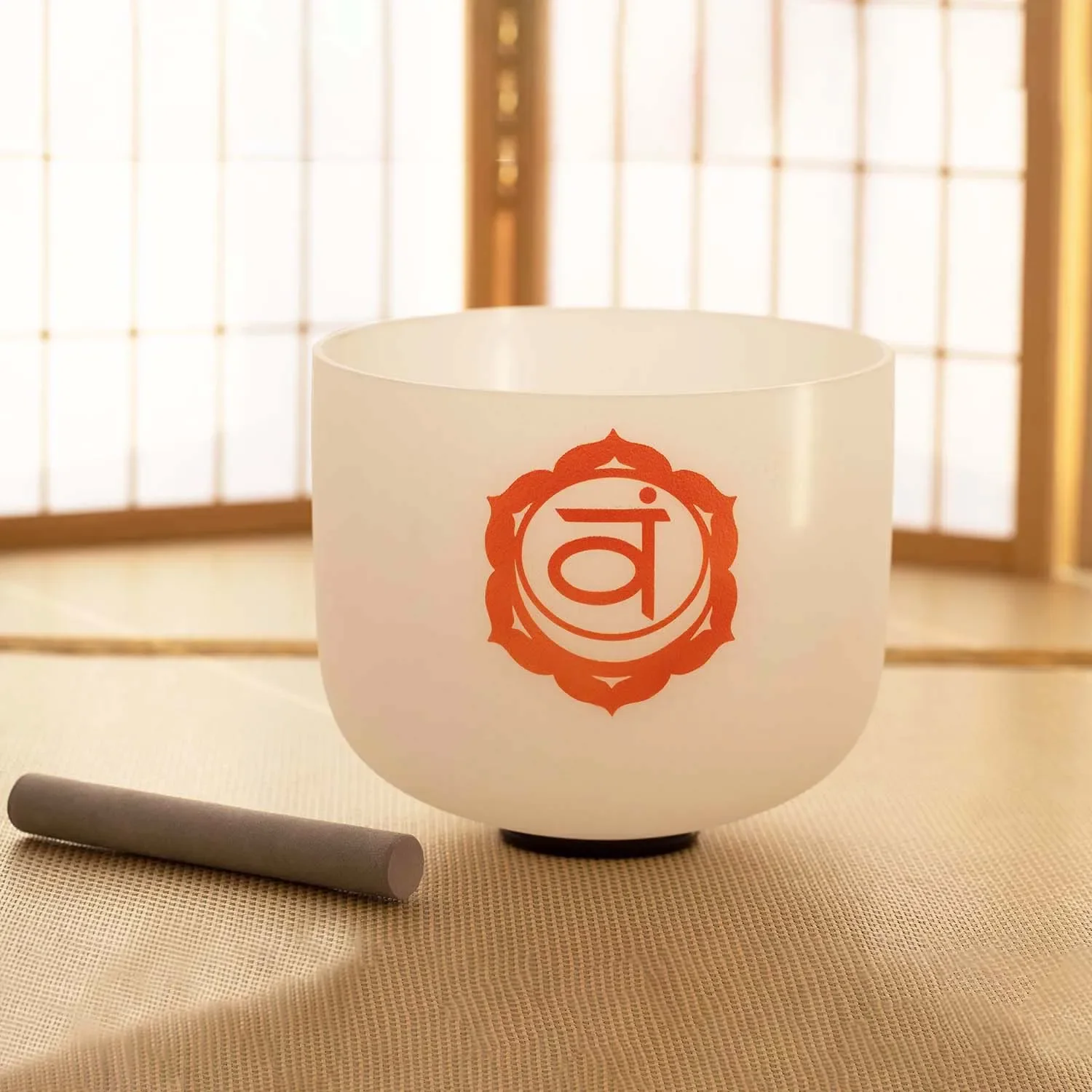 11 inch D Note Frosted Quartz Crystal Singing Bowl Sacral Chakra for Yoga Sound Healing Meditation
11 inch D Note Frosted Quartz Crystal Singing Bowl Sacral Chakra for Yoga Sound Healing Meditation