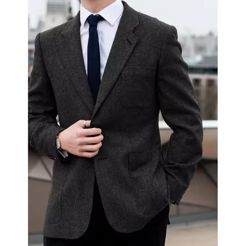 Mens Wool Blazer Suit Casual Fashion Comfortable Elegant Business Suit Formal Jacket Trousers Breathable Office Wear Hot Sale
Mens Wool Blazer Suit Casual Fashion Comfortable Elegant Business Suit Formal Jacket Trousers Breathable Office Wear Hot Sale